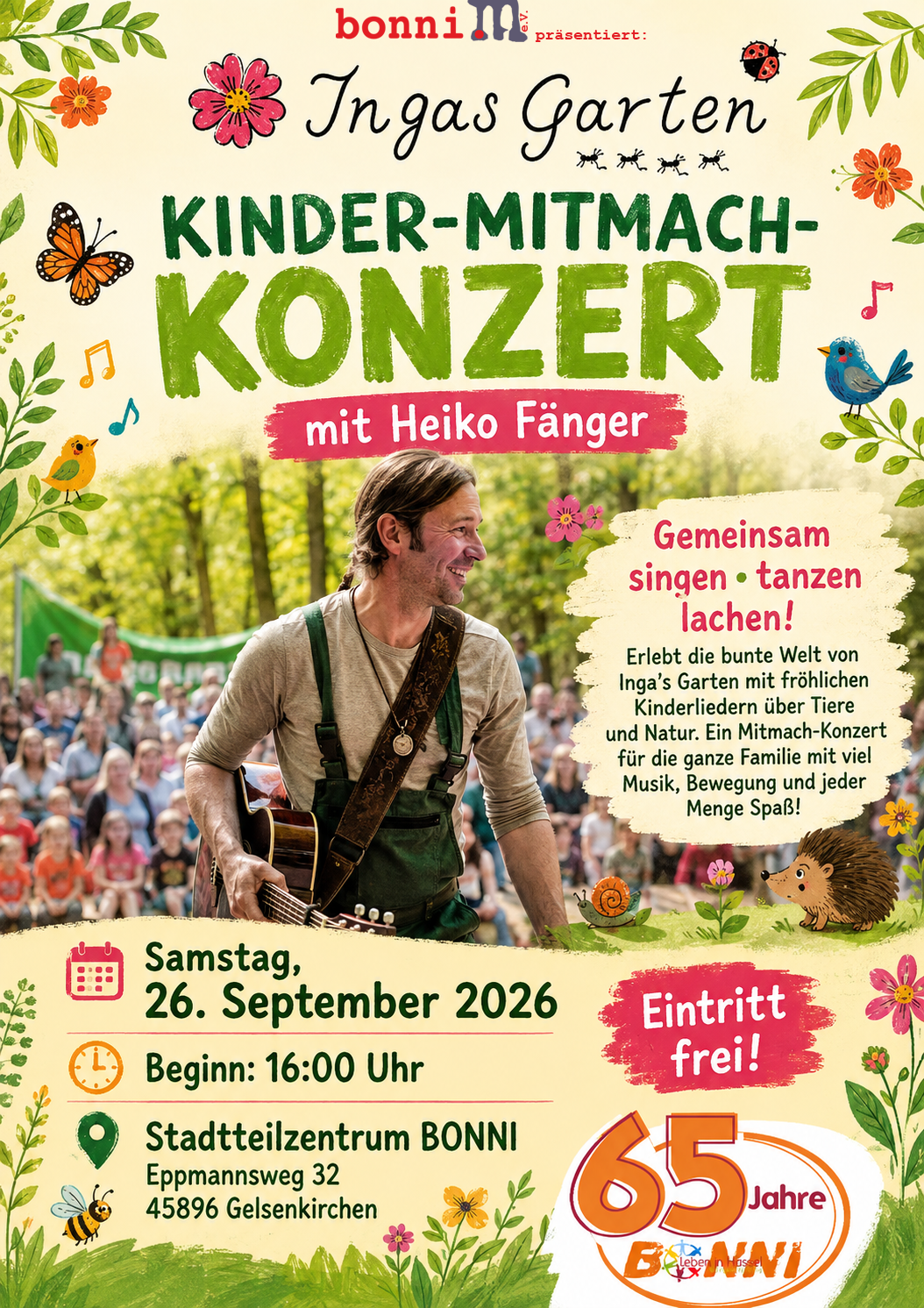 Ingas Garten - Kinder Mitmachen Konzert im BONNI